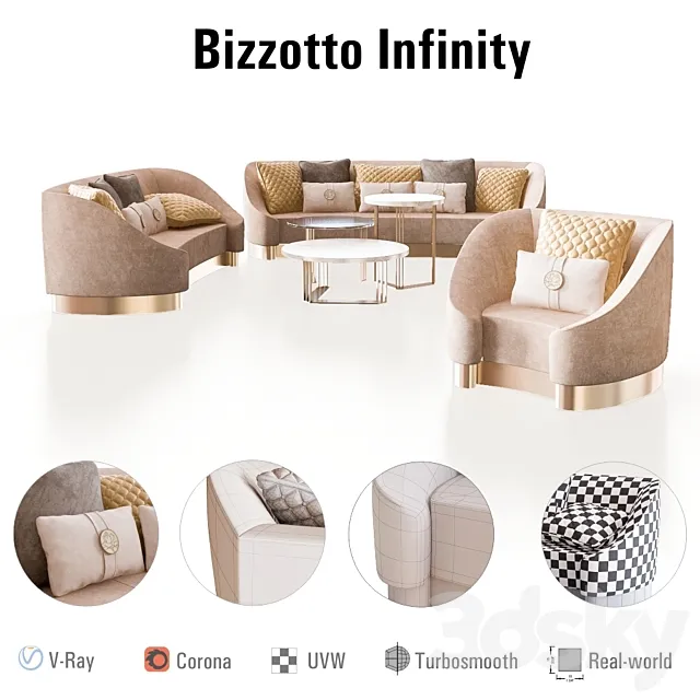 BIZZOTTO Infinity furniture set 3DSMax File