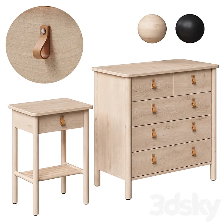 BJÖRKSNÄS \/ BJORKSNAS Cabinet and chest of drawers IKEA 3DS Max