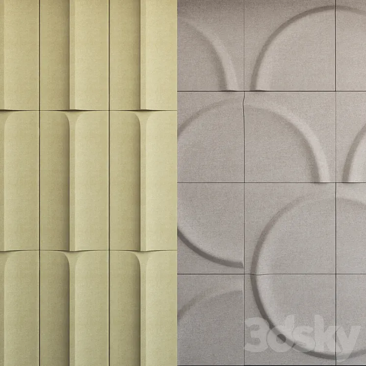 BLA STATION ACOUSTIC PANELS 3DS Max
