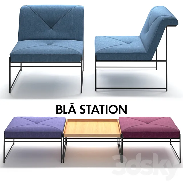 Bla station Unit 3ds Max