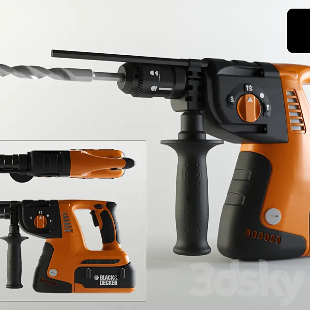 Black & Decker Hammer Drill 3DS Max Model