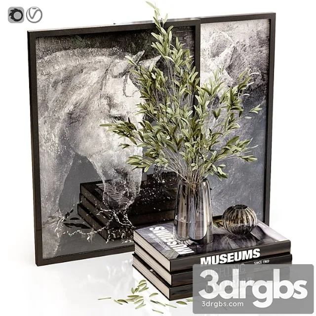 Black Decor Set 22 3dsmax Download