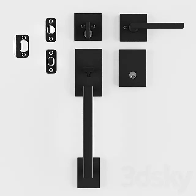 Black handle pack 3DSMax File