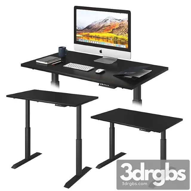 Black lift desk