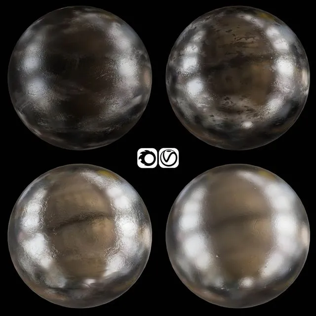 Black metal 3dsMax Model