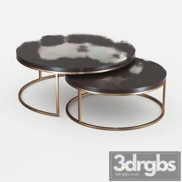 Black Ombre Glass Nesting Tables 3dsmax Download