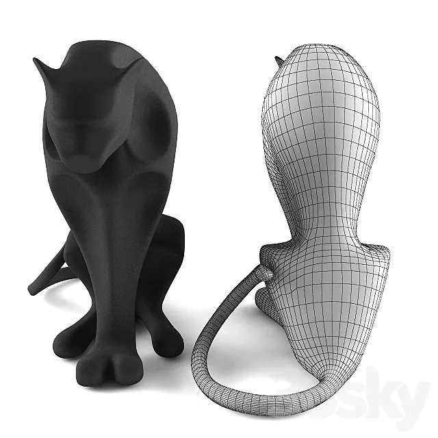 Black Panther Sculpture 3DSMax File