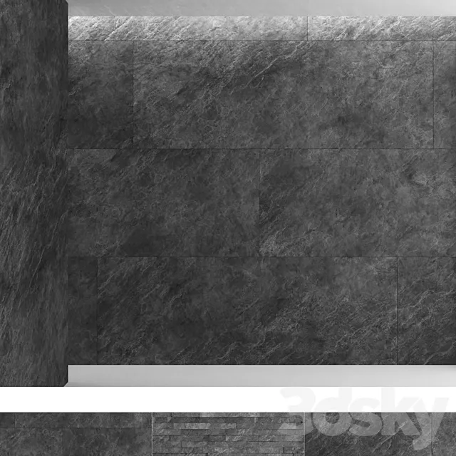 Black slate 3ds Max