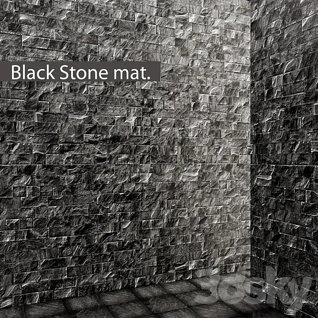 Black Slate. Stone + Tile. slate. stone. stone wall. wild stone 3DSMax File