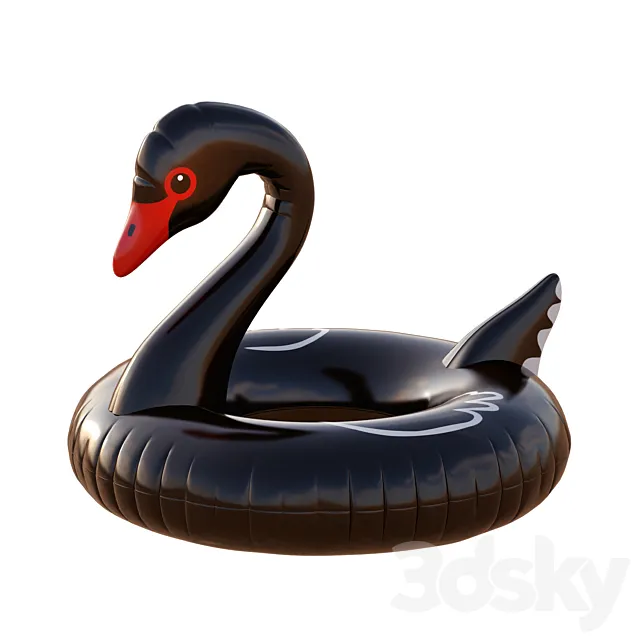 Black Swan Pool Float 3ds Max