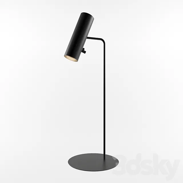 Black table lamp 3DS Max Model