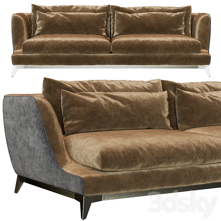 Black Tie Brando Sofa 3DS Max Model