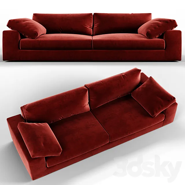 Black tie dante sofa 3DSMax File