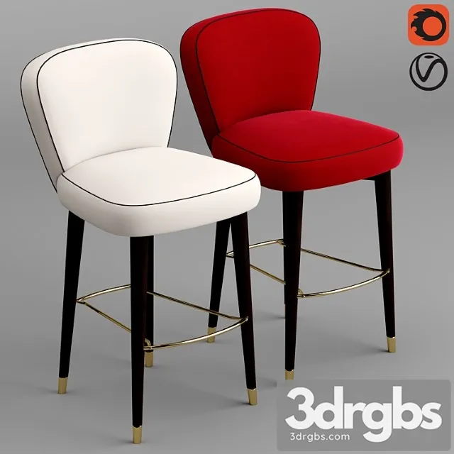 Black tie olivia stool