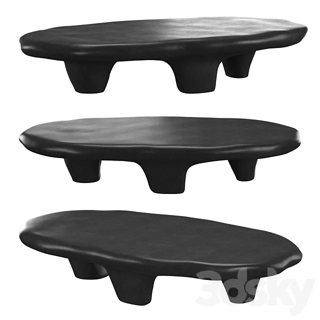 BLACK TRIPOD COFFEE TABLE 3ds Max