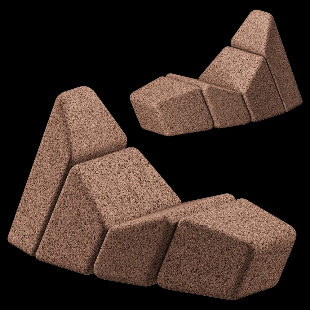 Blackcork – Chaise longue Cacao 3ds Max