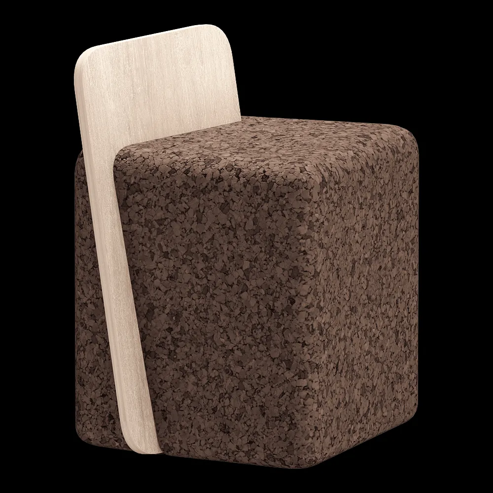 Blackcork – Stool Cut 3ds Max
