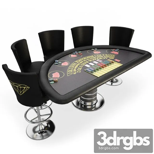 Blackjack table casino 3dsmax Download