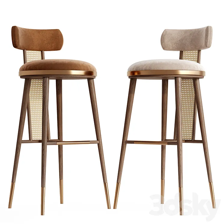 Blakey Bar Chair – Mezzo Collection 3DS Max Model