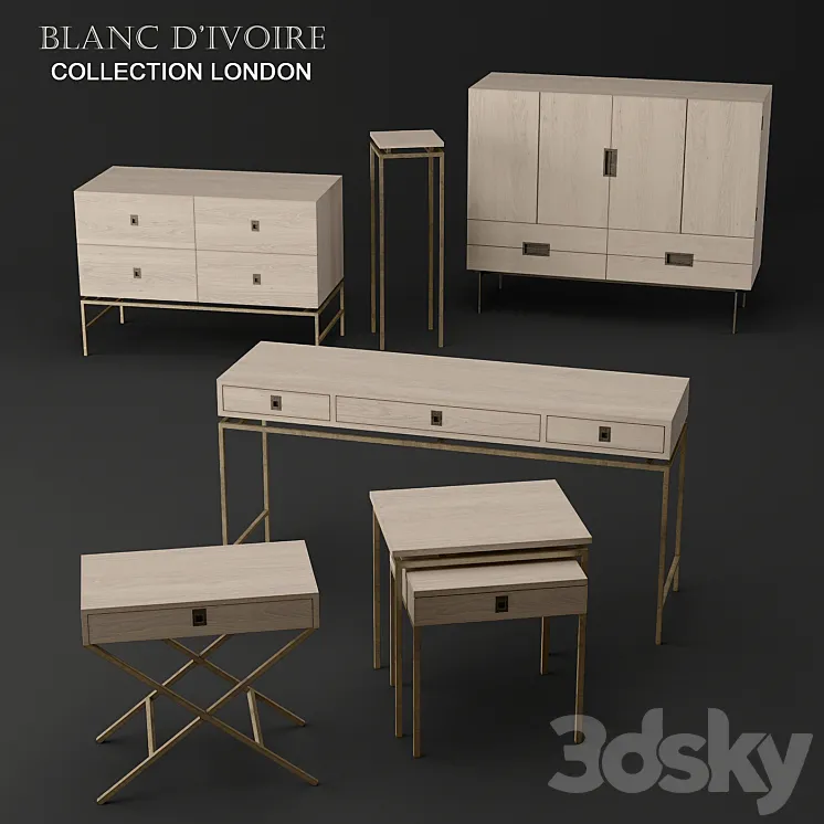 blanc d'ivoire – LONDON collection 3DS Max