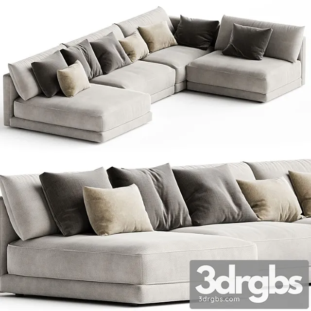 Blanche katarina corner couch sofa n1 2 3dsmax Download