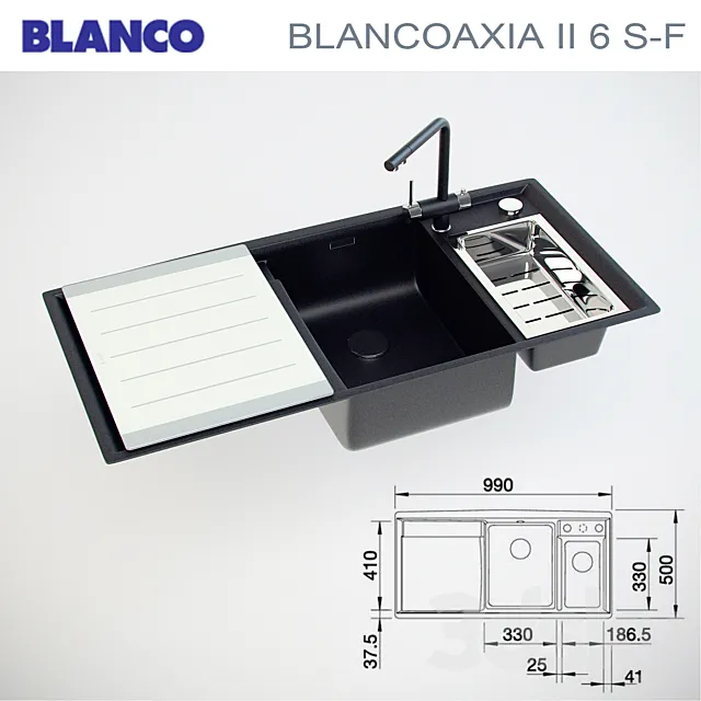 BLANCO AXIA II SF 6 3ds Max