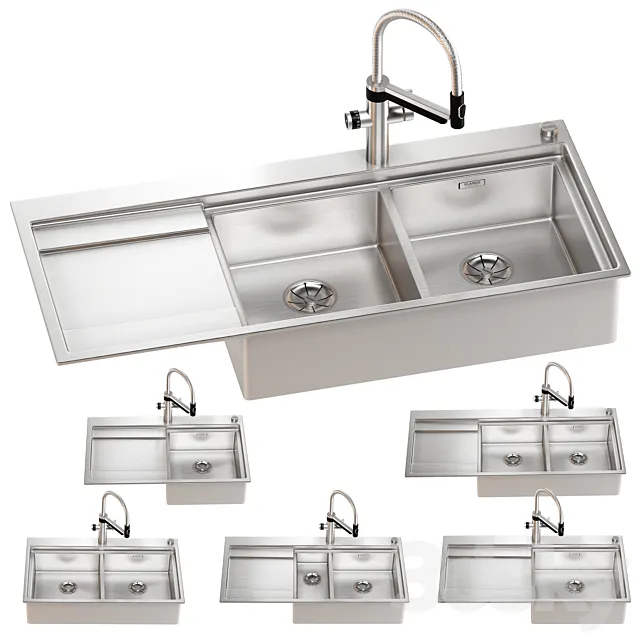 BLANCO DIVON sink set 07 3dsMax Model