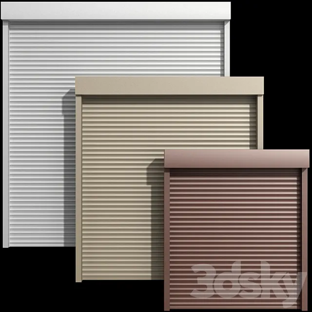 Blind roll shutter for windows and doors 3DS Max Model