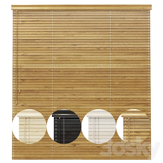 Blinds Wooden 3DS Max Model