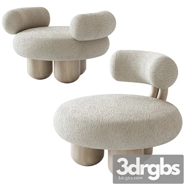 Bling bling chair and ottoman