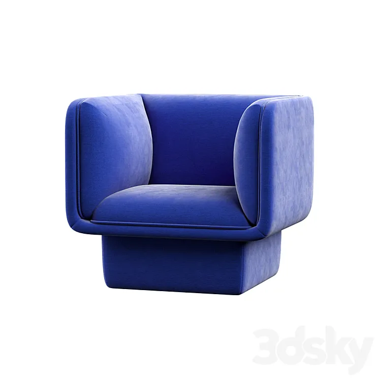 Block armchair 3DS Max