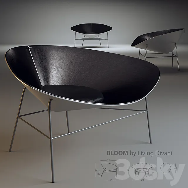 Bloom by Living Divani 3ds Max