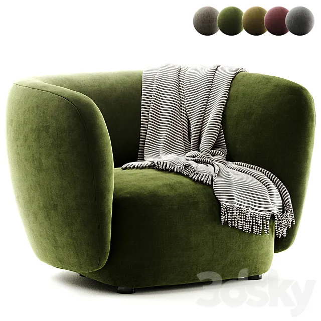 BLOSSOM Armchair By Novamobili 3dsMax Model