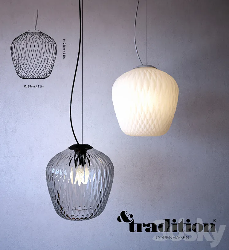 Blown Pendant SW3 \/ & Tradition 3DS Max