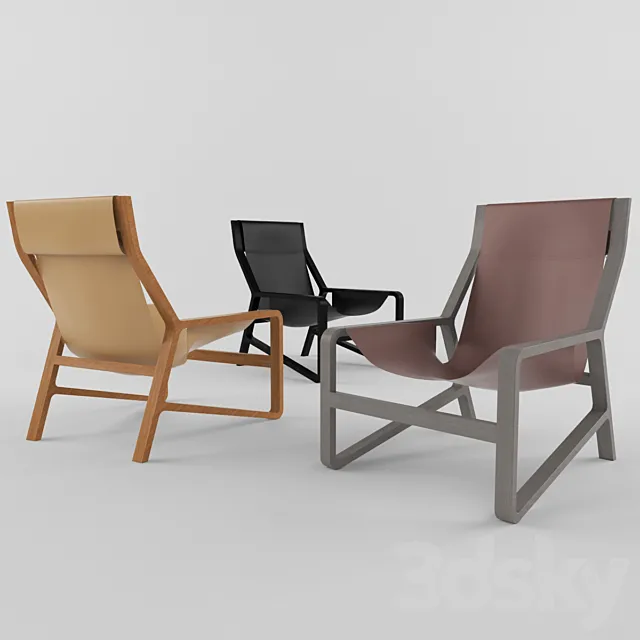 Blu Dot _ Toro Lounge Chair 3DS Max Model