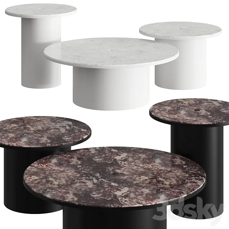 Blu Dot Plateau Coffee & Side Tables 3DS Max