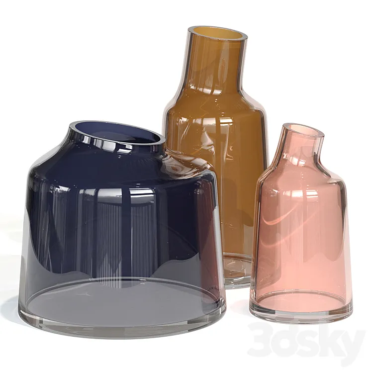Blu Dot\/Variant Glass Vases 3DS Max Model