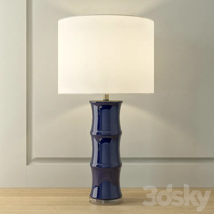 Blue ceramic lamp 3DS Max