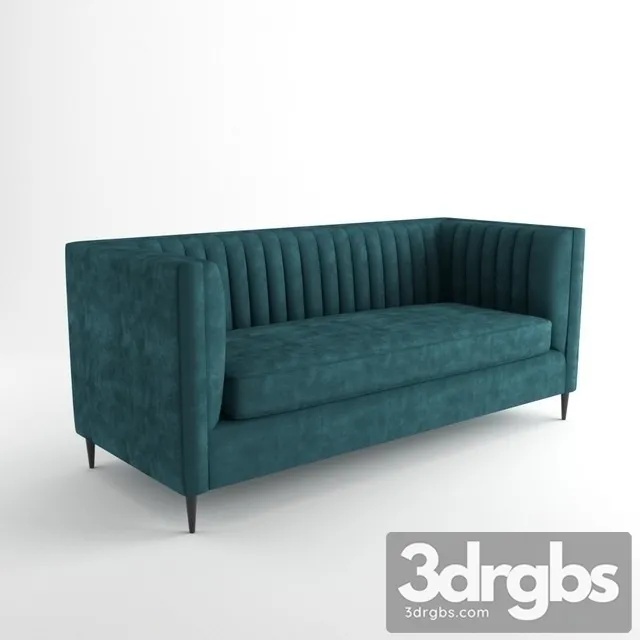 Blue Chesterfiled Sofa 3dsmax Download