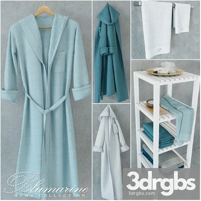 Blumarine Home Collection of Towels and Bathrobes 3dsmax Download