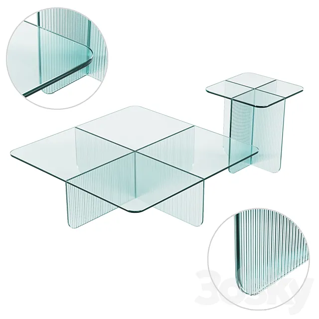 Blur Tables (2 Models) 3DSMax File