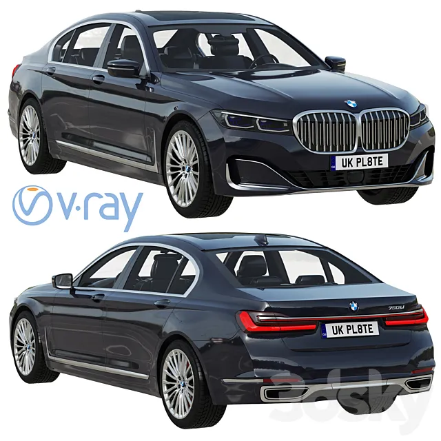 BMW 750Li 3DS Max Model