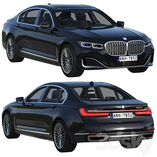 BMW 750Li 3ds Max