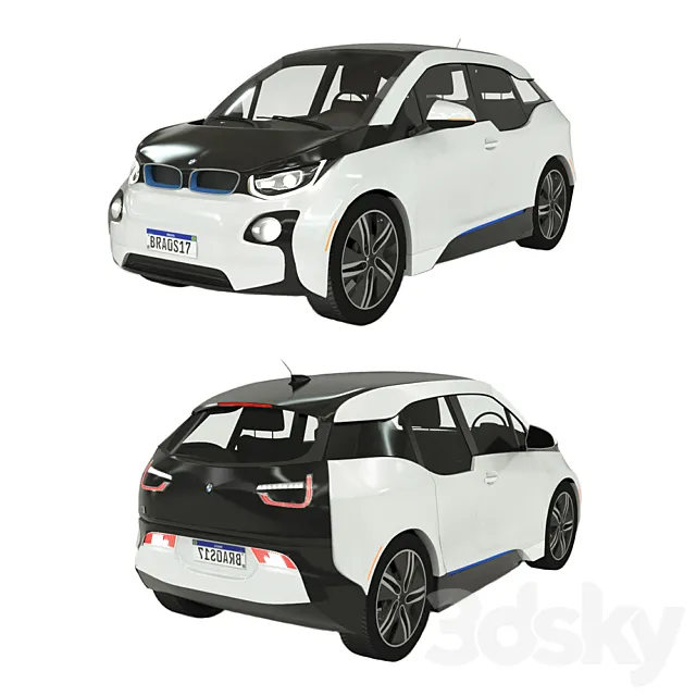 Bmw i3 3DS Max Model