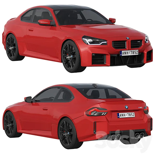 BMW M2 2022 3DS Max Model