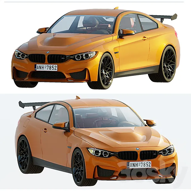 BMW M4 GTS 3DS Max Model