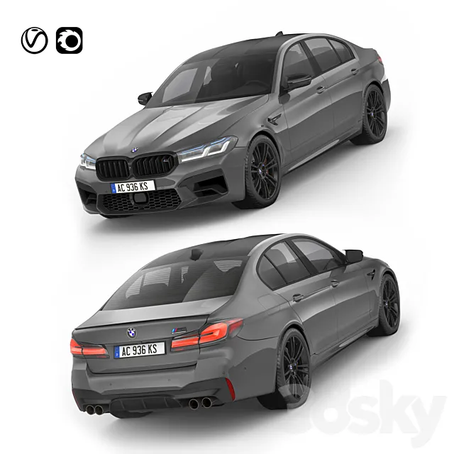 Bmw M5 2021 3ds Max