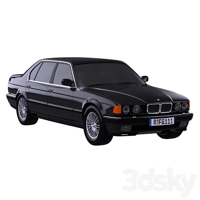 BMW M7 E32 3ds Max