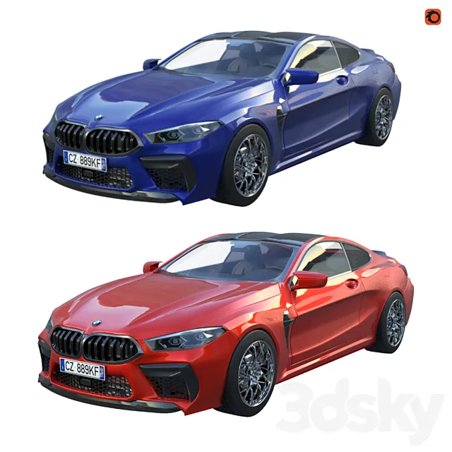 BMW M8 2019 3DS Max Model