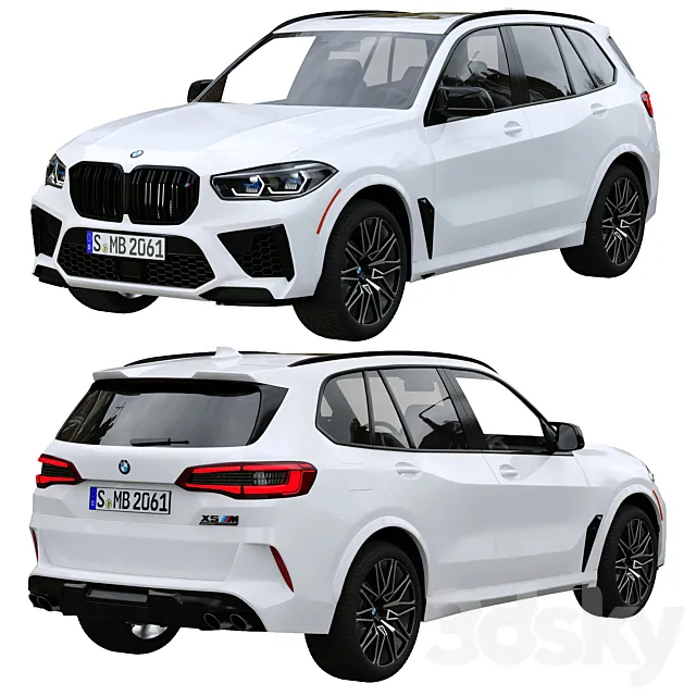 BMW X5 M Competition (G05) 3ds Max
